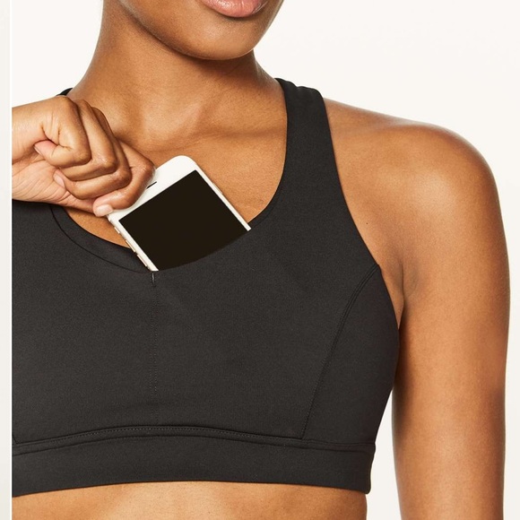 Lululemon Run On Sport Bra Black sz 8 - Picture 6 of 9